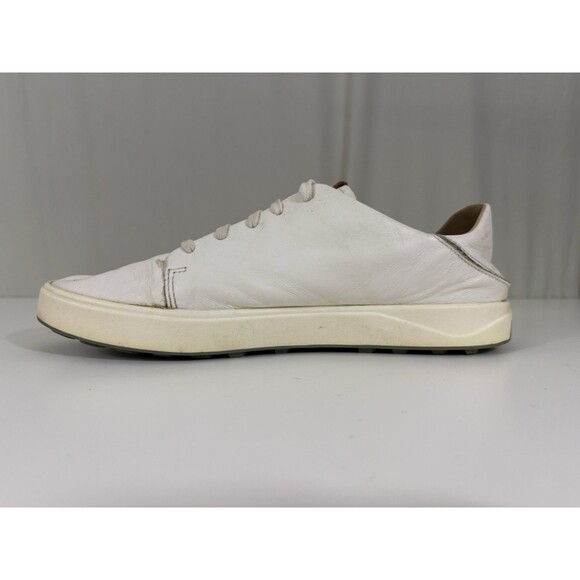 OluKai Lae\'Ahi Li\'Ili White Leather Lace Up Casual Drop Heel Shoes Sz 41 W11 M8 main image 4